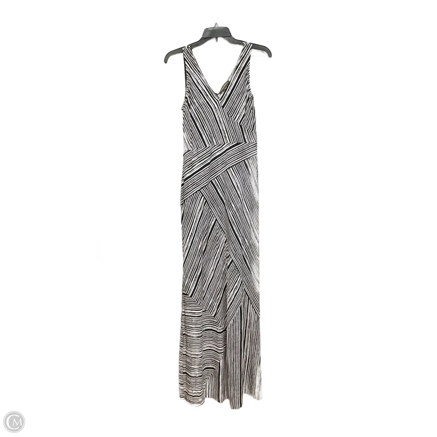 Dress Casual Maxi By Tommy Bahama In Black & White, Size: M