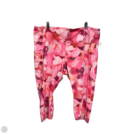 Athletic Capris By Athleta In Pink, Size: 3x