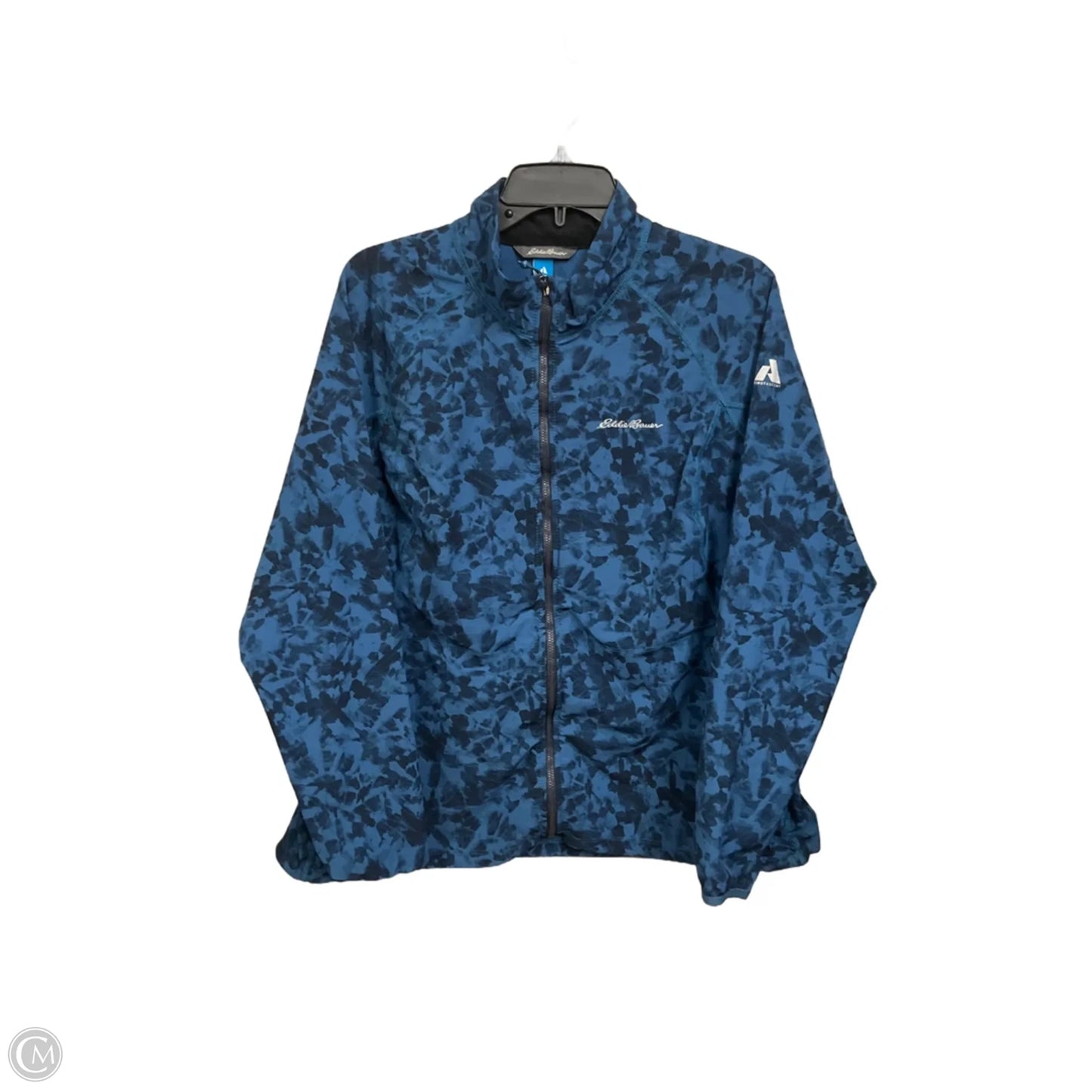 Jacket Windbreaker By Eddie Bauer In Blue, Size: 2x