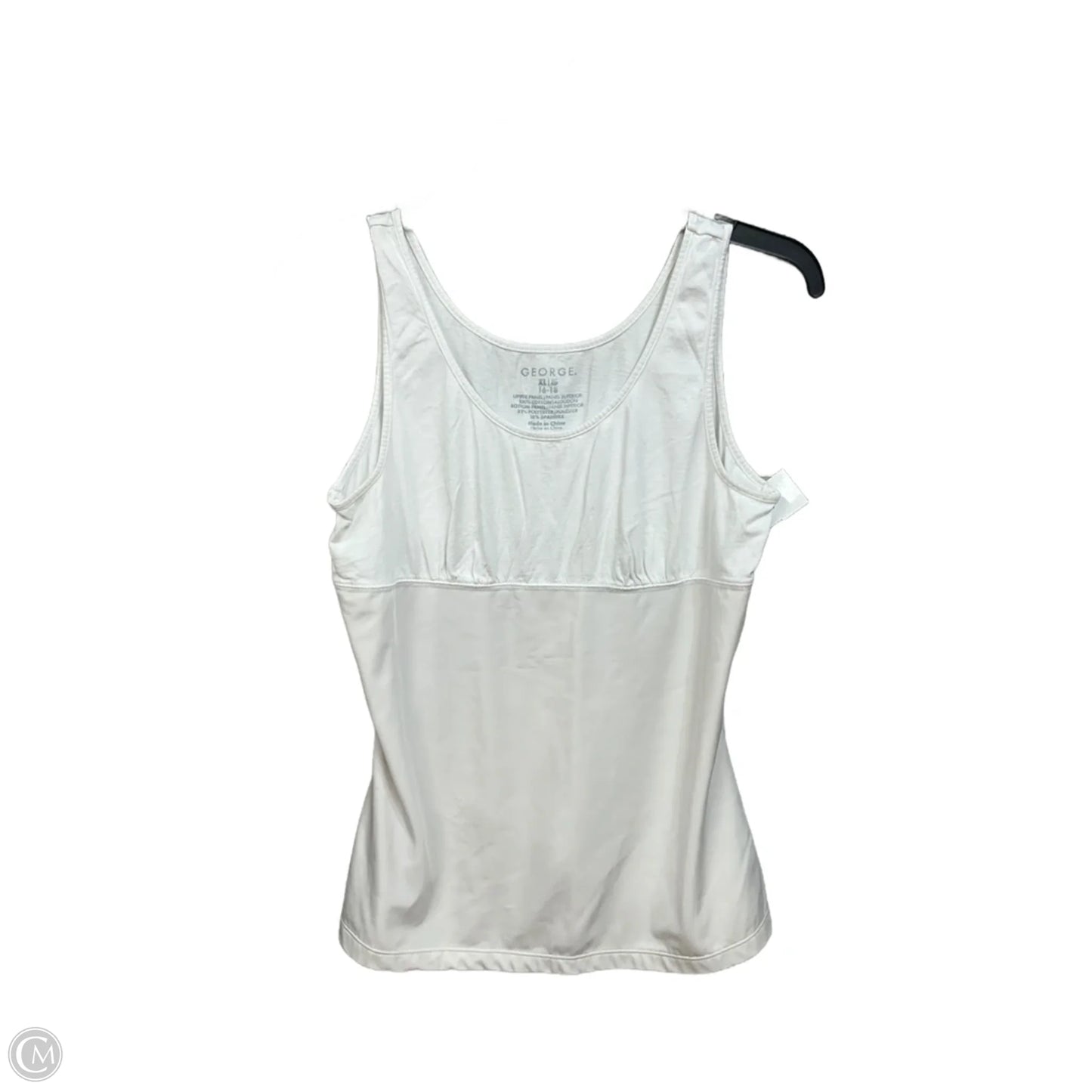Top Sleeveless By George In White, Size: Xl