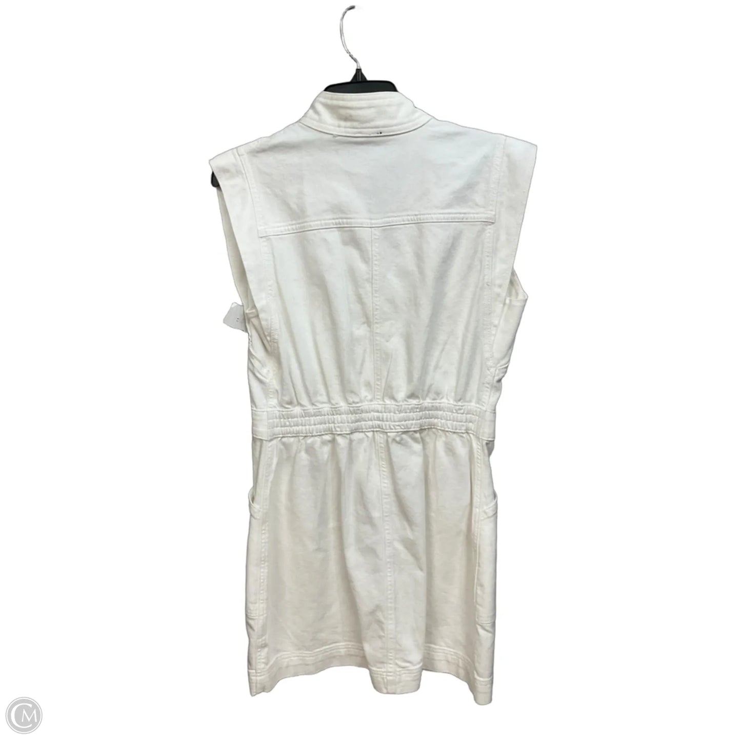 Dress Casual Midi By Express In White Denim, Size: 0
