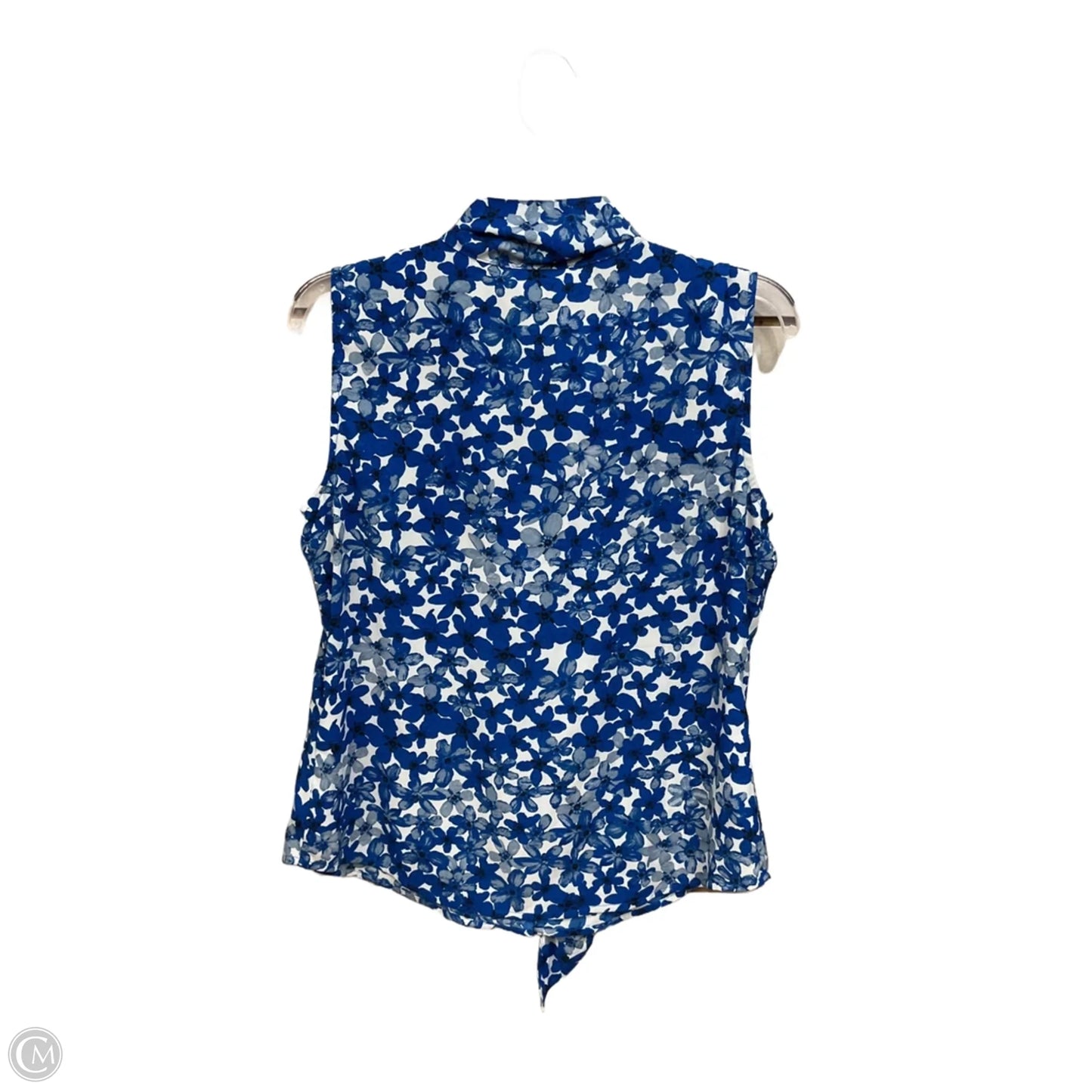 Top Sleeveless By Calvin Klein In Floral Print, Size: M