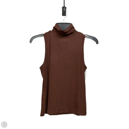 Top Sleeveless Basic By Universal Thread In Brown, Size: S