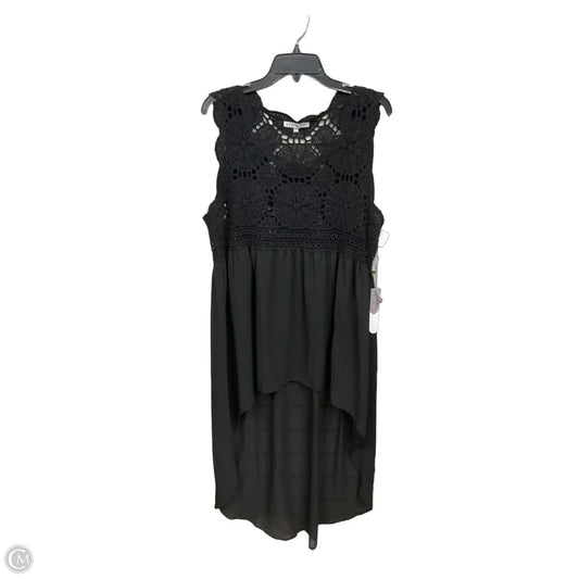 Top Sleeveless By Clothes Mentor In Black, Size: L