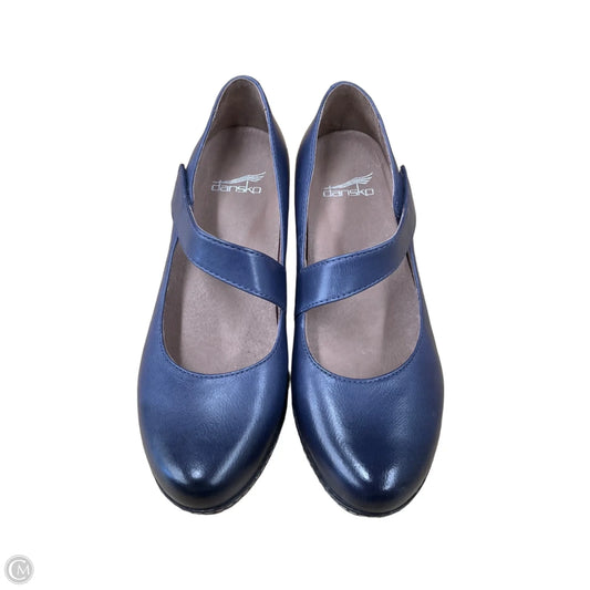 Shoes Heels Wedge By Dansko In Blue, Size: 7.5