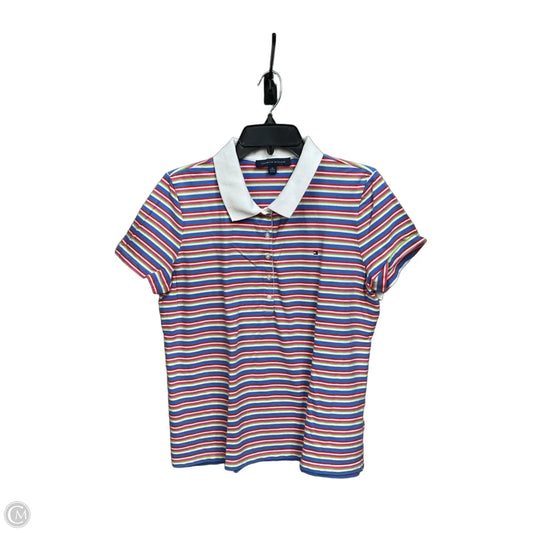 Top Short Sleeve By Tommy Hilfiger In Striped Pattern, Size: Xl