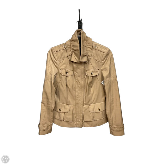 Jacket Moto By White House Black Market In Tan, Size: S