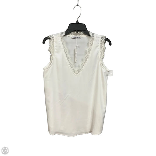 Top Sleeveless By Clothes Mentor In White, Size: M