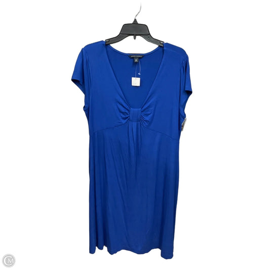 Dress Casual Midi By Banana Republic In Blue, Size: Xl