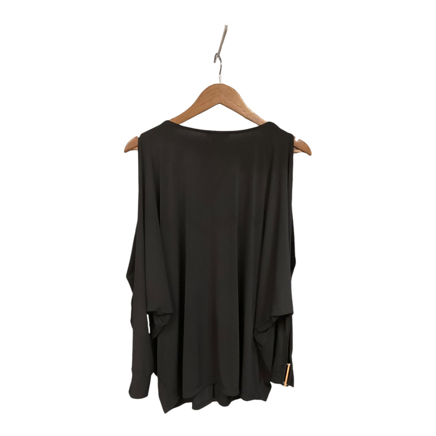 Top Long Sleeve By Dkny In Black, Size: L