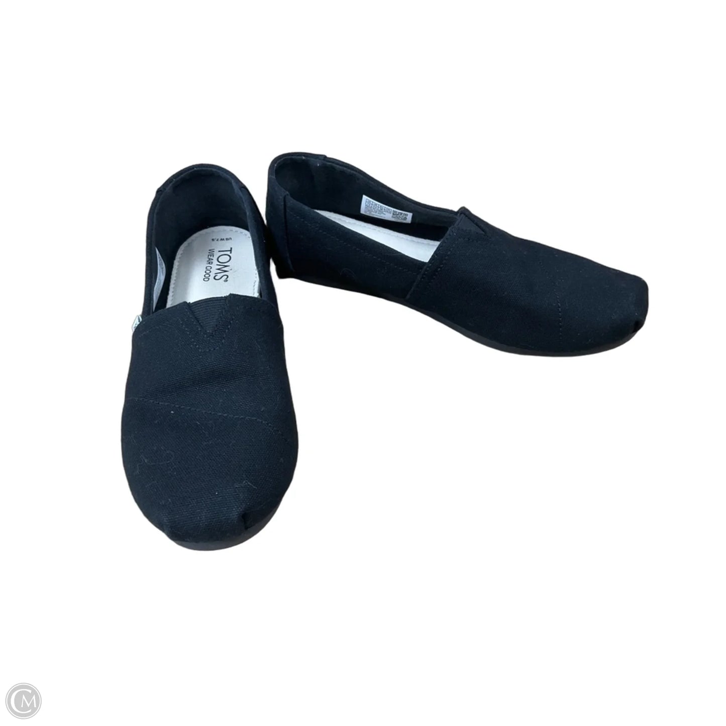 Shoes Flats By Toms In Black, Size: 7.5