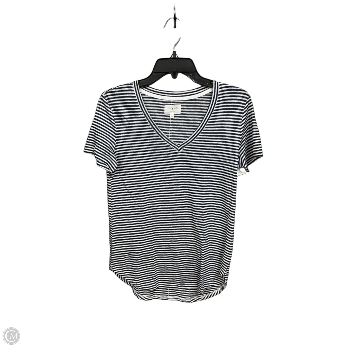 Top Short Sleeve By Lou And Grey In Striped Pattern, Size: S