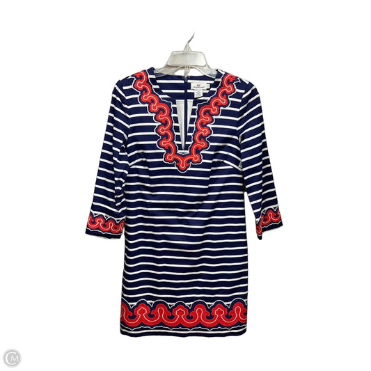 Dress Casual Midi By Vineyard Vines In Striped Pattern, Size: Xs