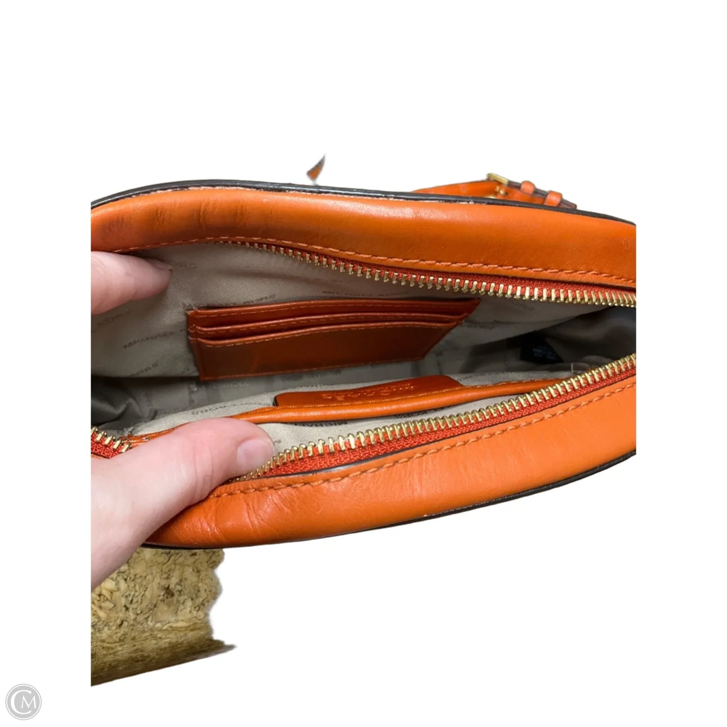 Crossbody Designer By Michael Kors, Size: Medium