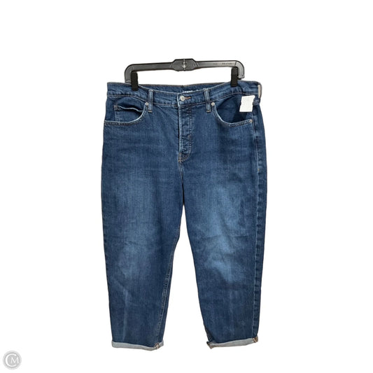 Jeans Cropped By Old Navy In Blue Denim, Size: 14