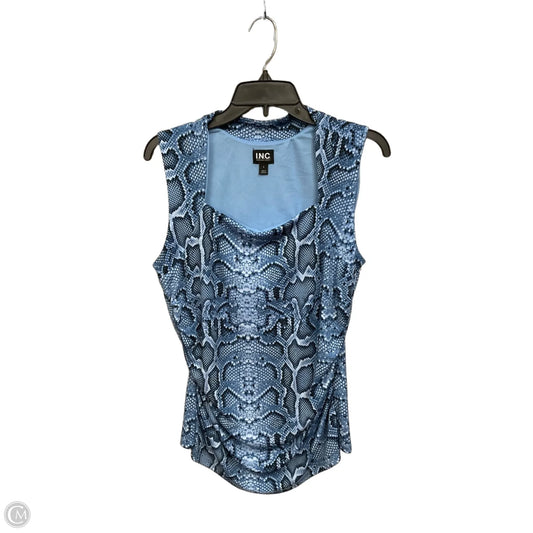 Top Sleeveless By Inc In Snakeskin Print, Size: L