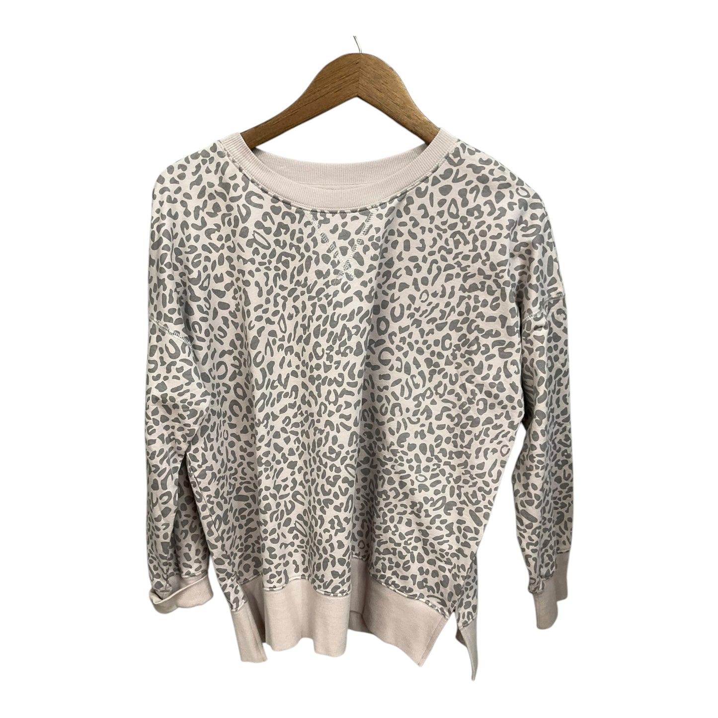 Sweatshirt Collar By Pink Lily In Animal Print, Size: S