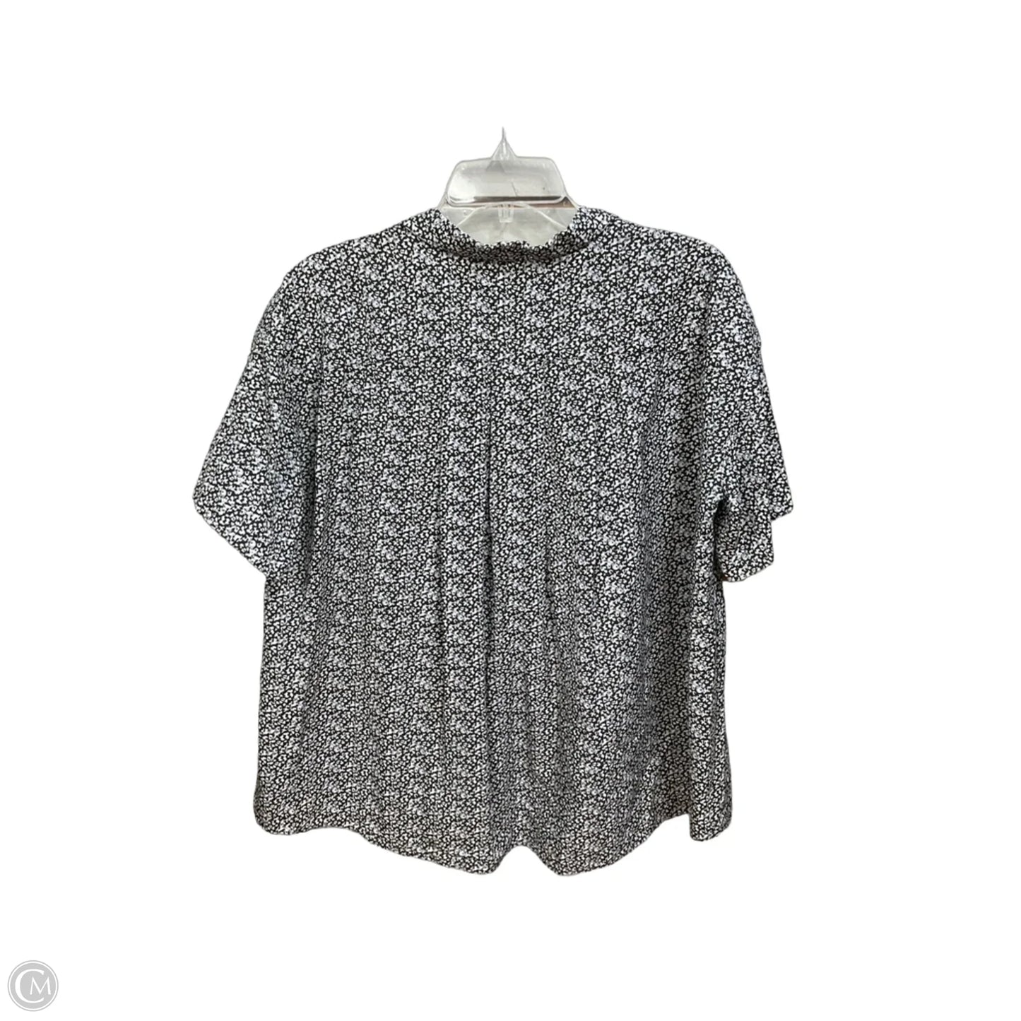 Top Short Sleeve By Loft In Black, Size: M