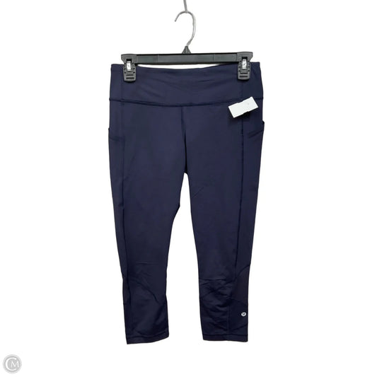 Athletic Capris By Lululemon In Blue, Size: S