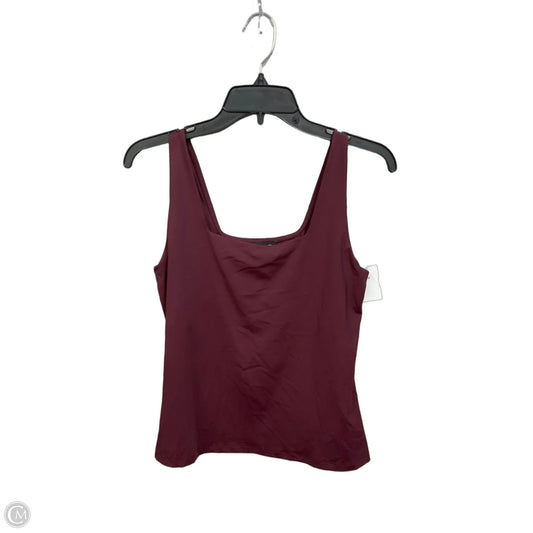 Top Sleeveless Basic By Inc In Maroon, Size: S