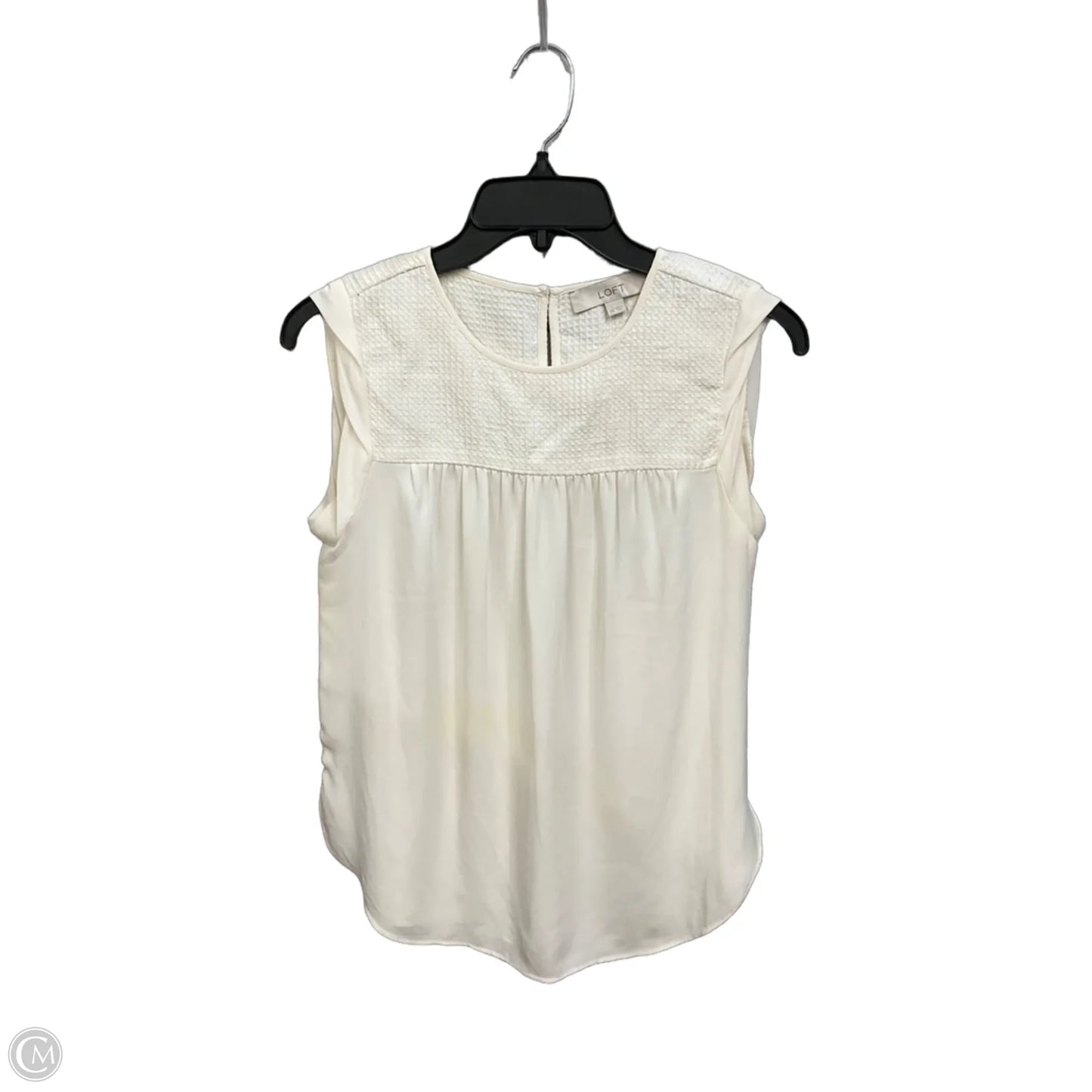 Top Sleeveless By Loft In White, Size: Xs
