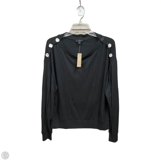 Top Long Sleeve By J. Crew In Black, Size: M