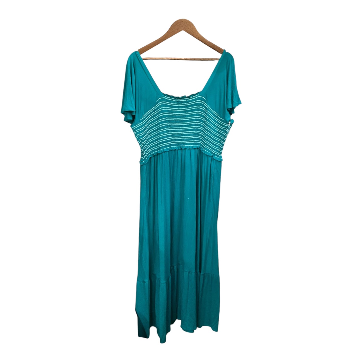 Dress Casual Maxi By Lane Bryant In Green, Size: 2x