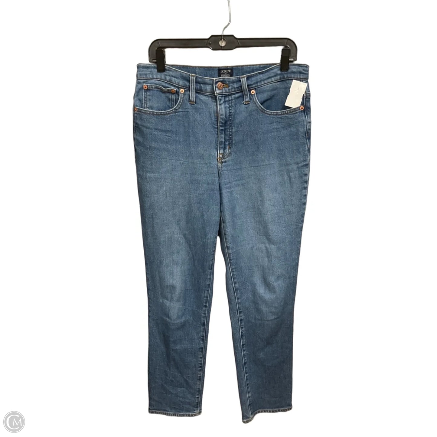 Jeans Straight By J. Crew In Blue Denim, Size: 8
