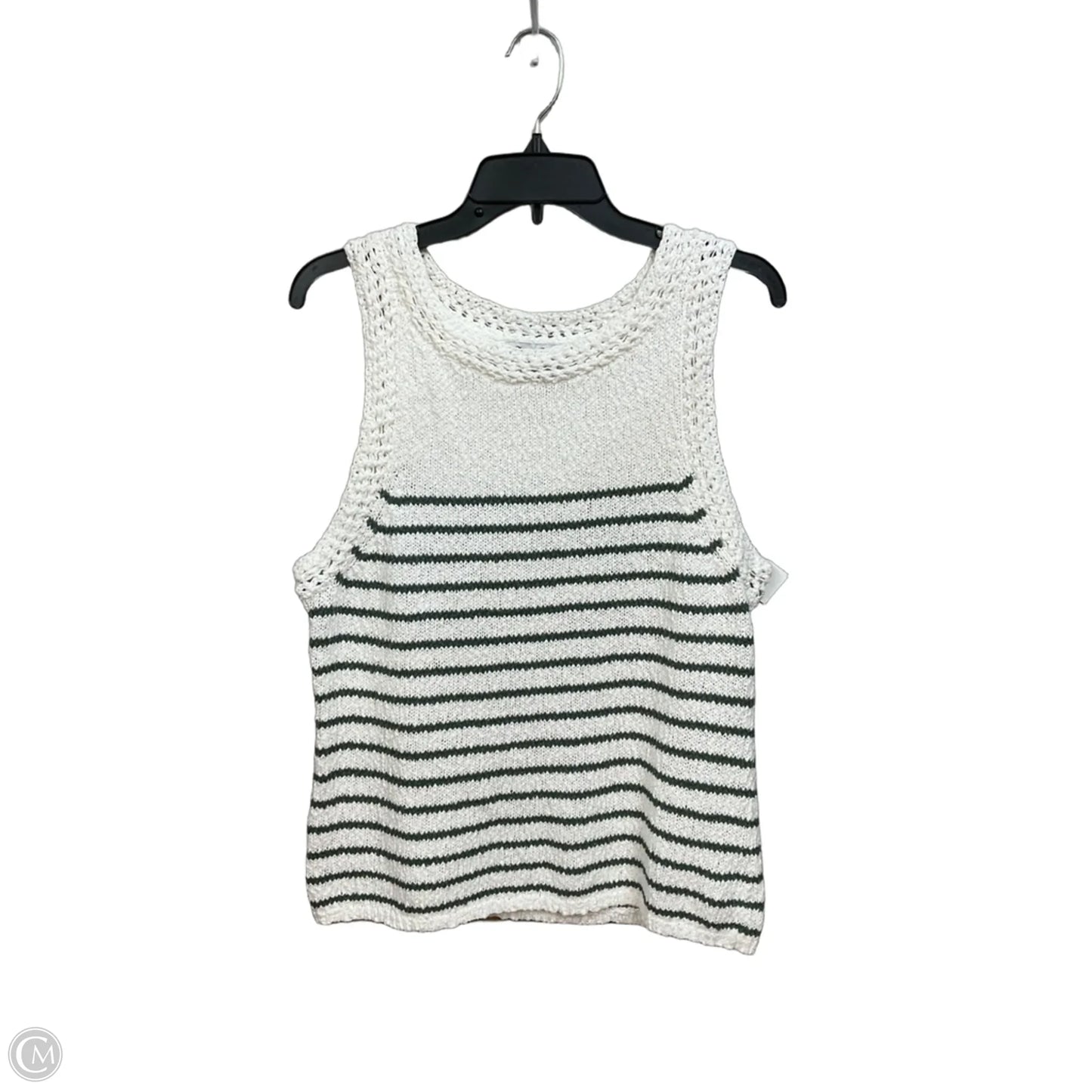 Top Sleeveless By Tommy Bahama In Green & White, Size: M