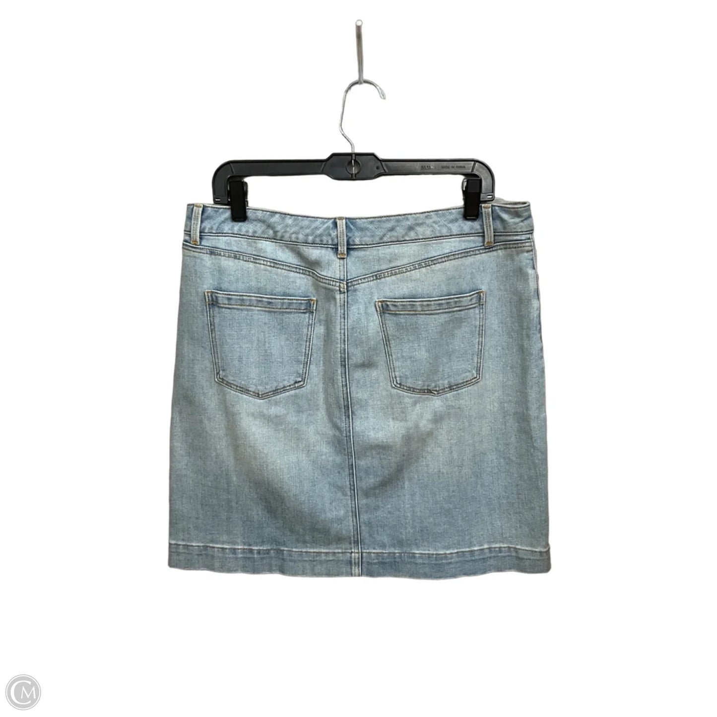 Skirt Midi By Talbots In Blue Denim, Size: 10