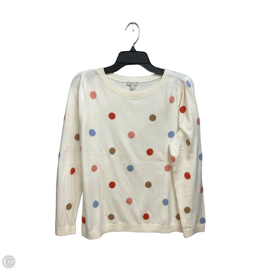 Top Long Sleeve By Talbots In Polkadot Pattern, Size: Lp