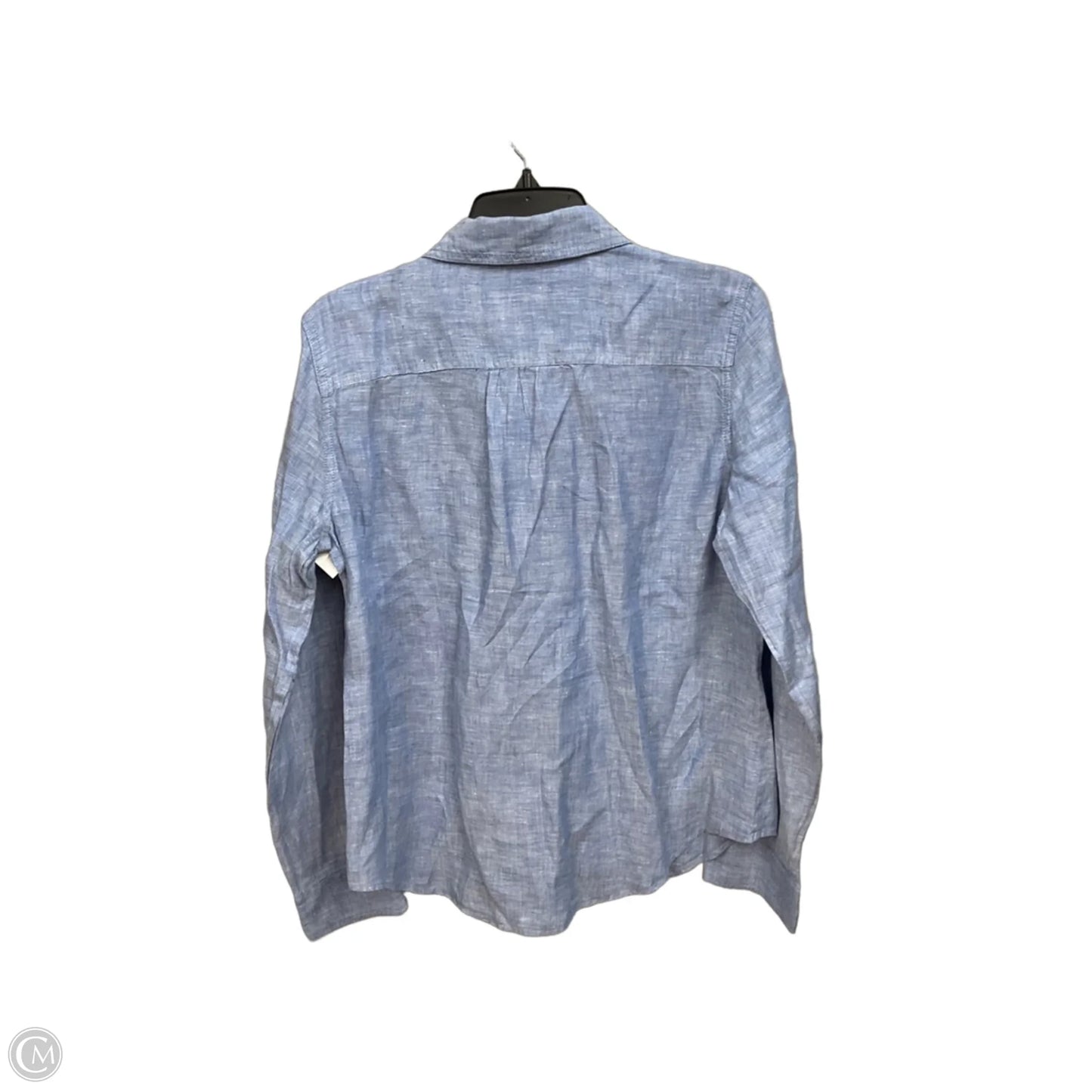 Blouse Long Sleeve By Inc In Blue, Size: M