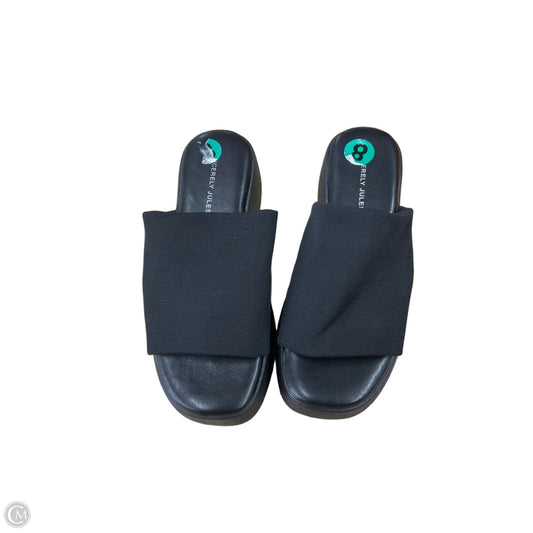 Sandals Heels Wedge By Sincerely Jules In Black, Size: 8
