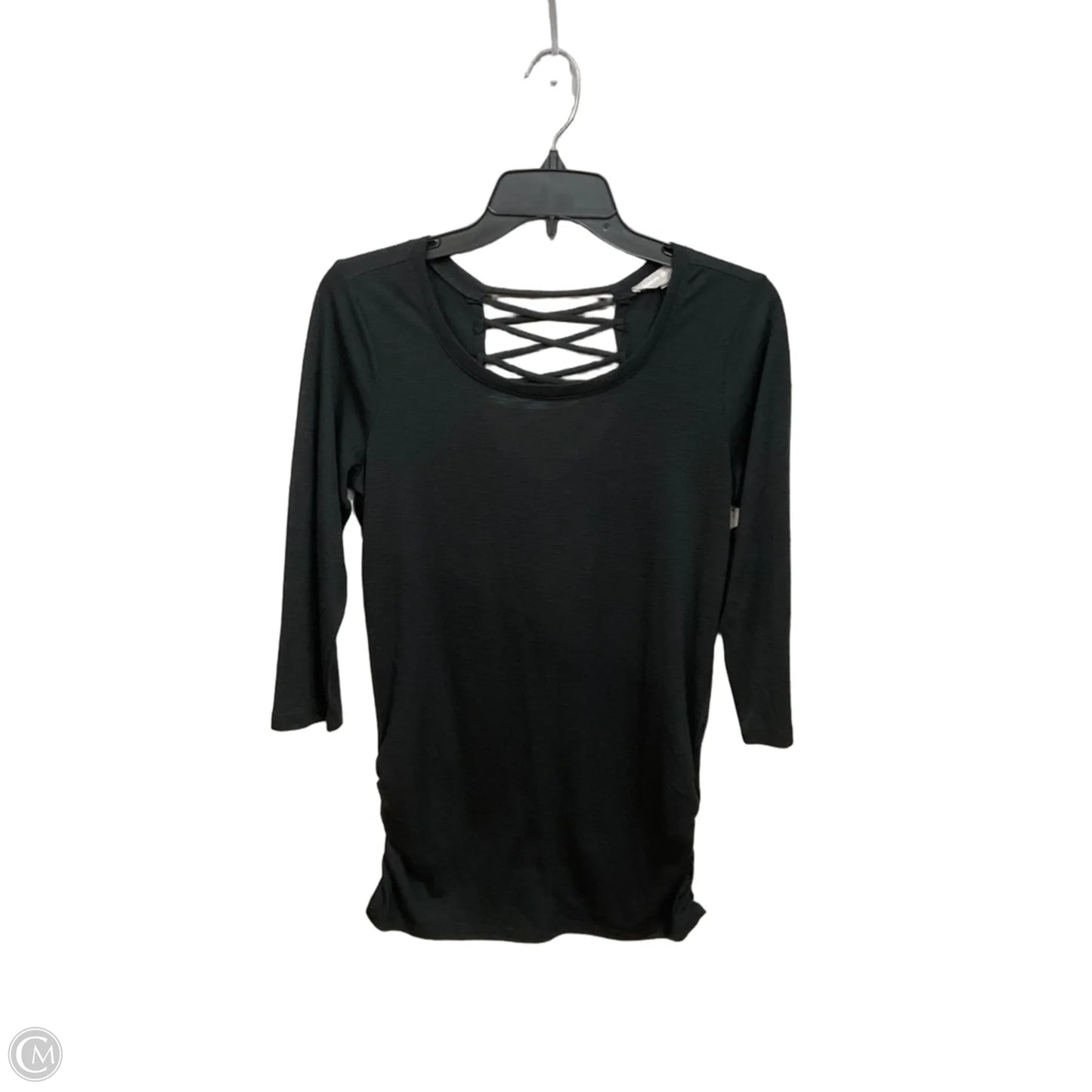 Top 3/4 Sleeve By Clothes Mentor In Black, Size: S