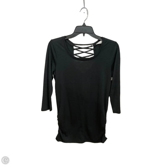 Top 3/4 Sleeve By Clothes Mentor In Black, Size: S