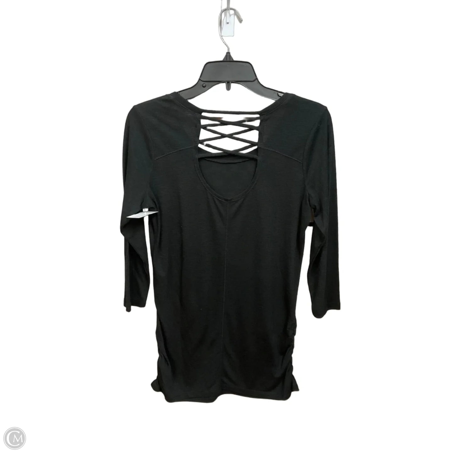 Top 3/4 Sleeve By Clothes Mentor In Black, Size: S