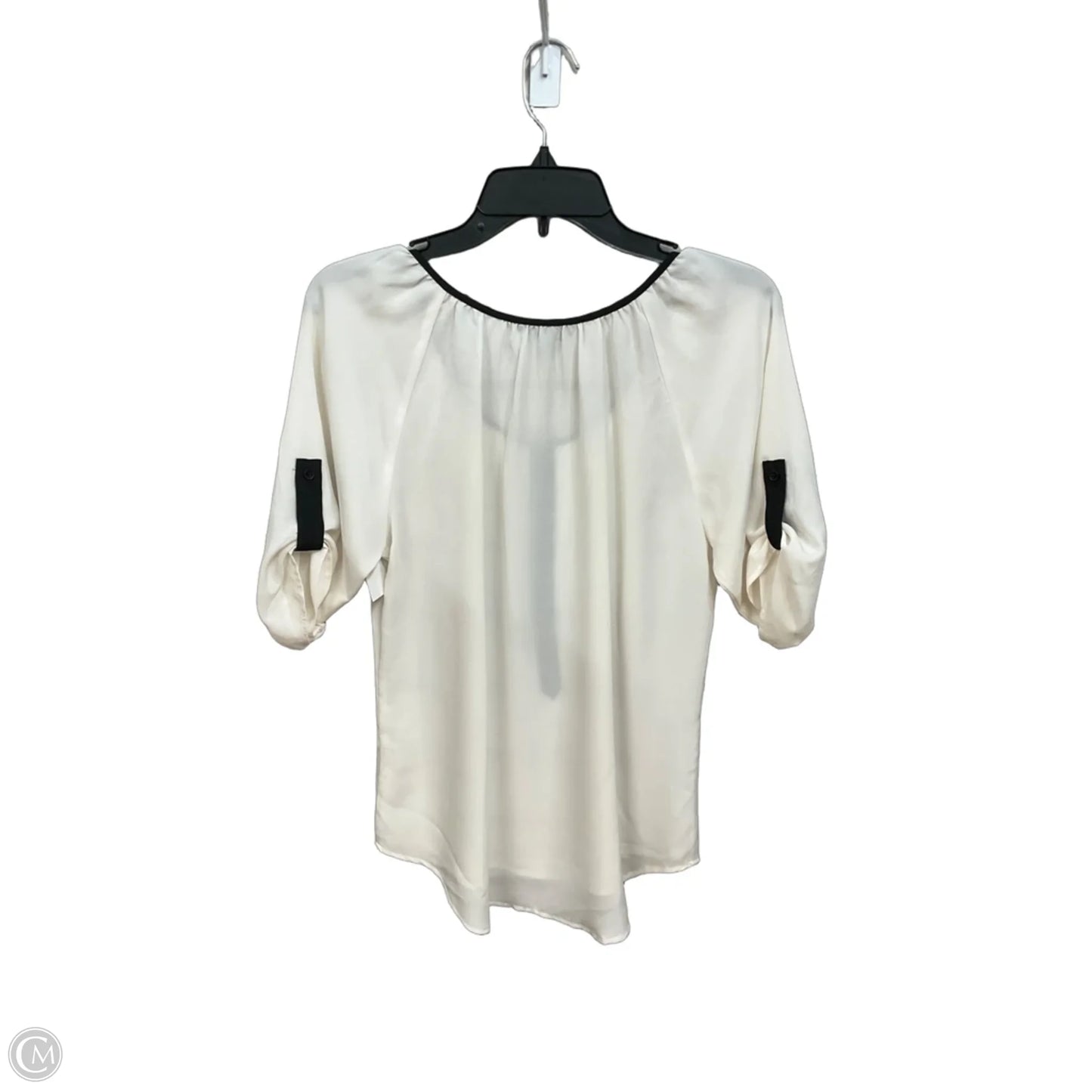 Blouse 3/4 Sleeve By Express In White, Size: S