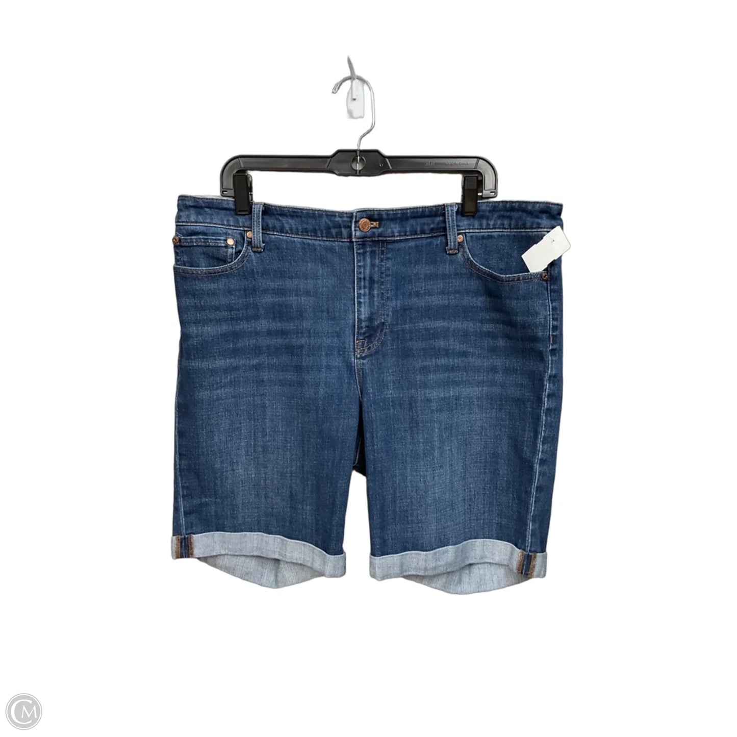 Shorts By Talbots In Blue Denim, Size: 16