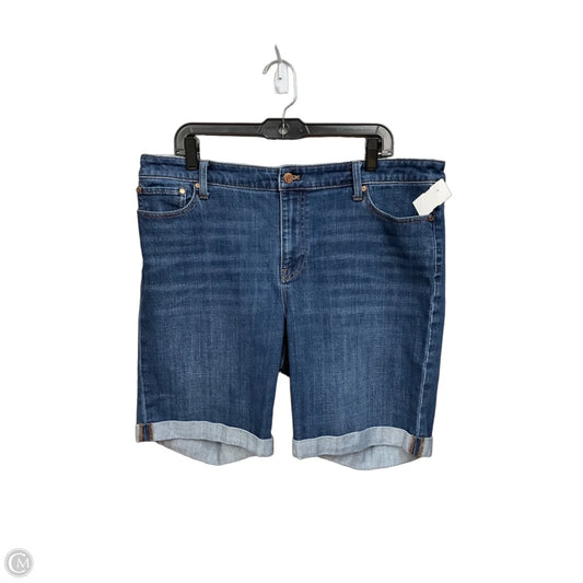 Shorts By Talbots In Blue Denim, Size: 16