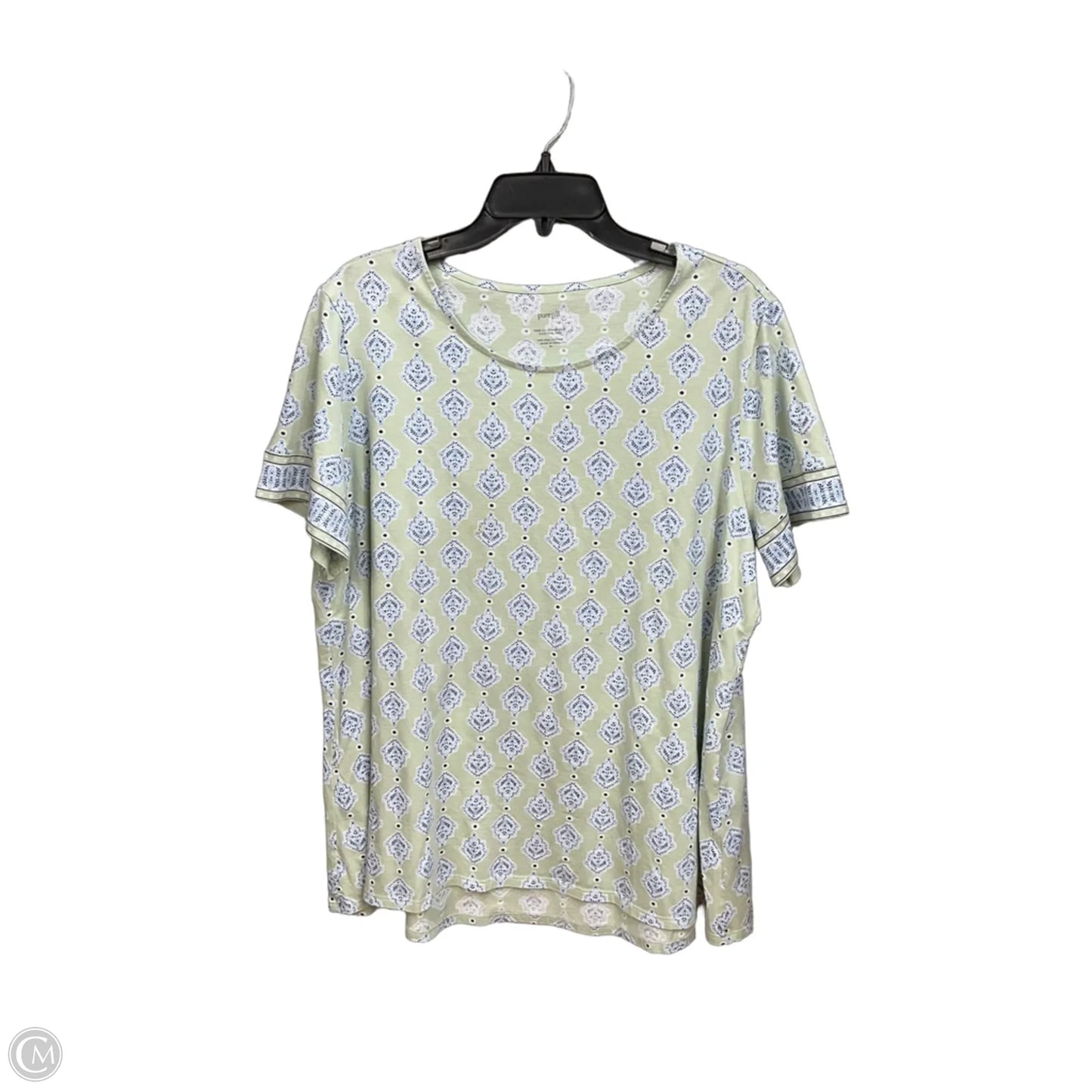 Top Short Sleeve By Pure Jill In Green, Size: Xl