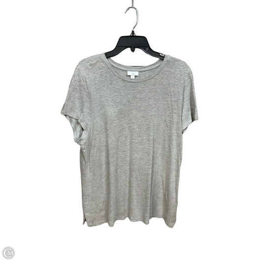 Top Short Sleeve Basic By J. Jill In Grey, Size: Xl