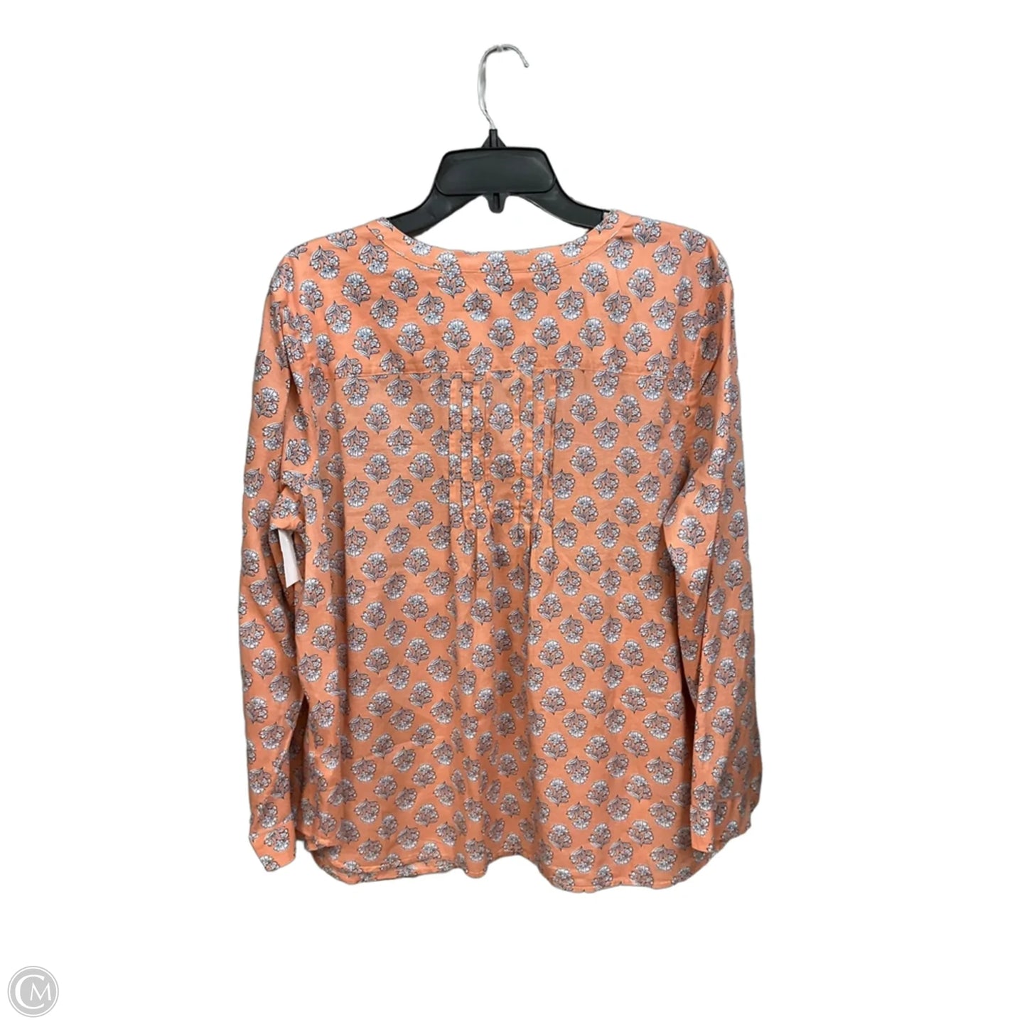 Blouse 3/4 Sleeve By J. Jill In Orange, Size: Xl