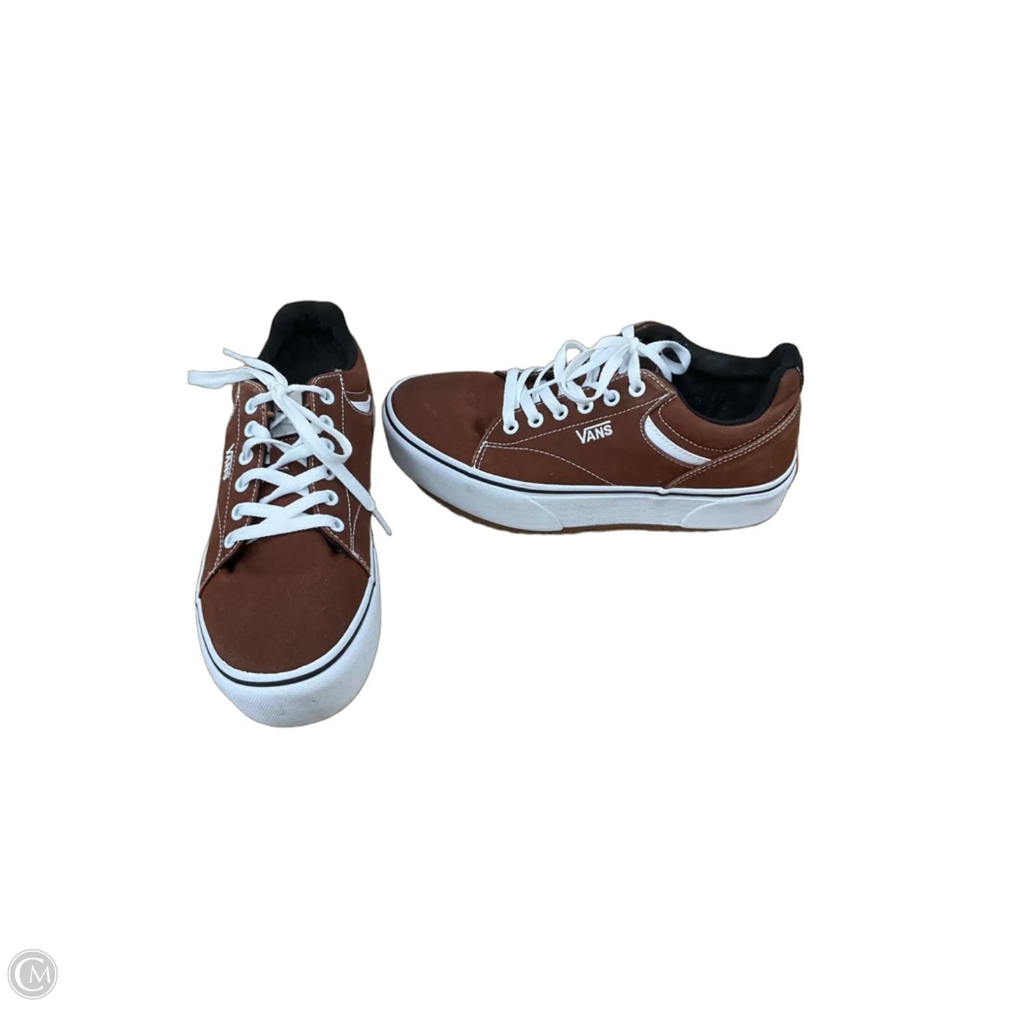 Shoes Sneakers By Vans In Brown, Size: 9