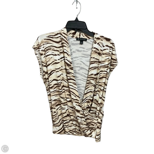 Top Sleeveless By Inc In Animal Print, Size: L
