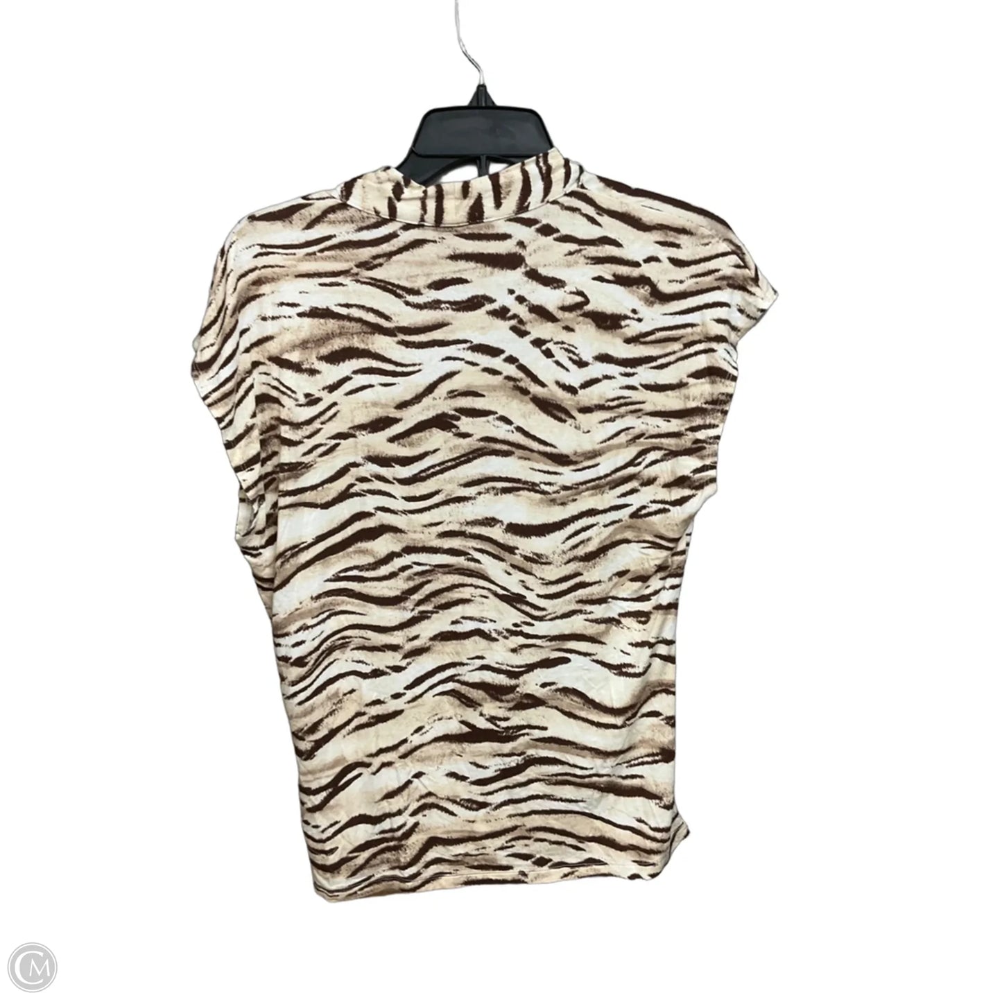 Top Sleeveless By Inc In Animal Print, Size: L
