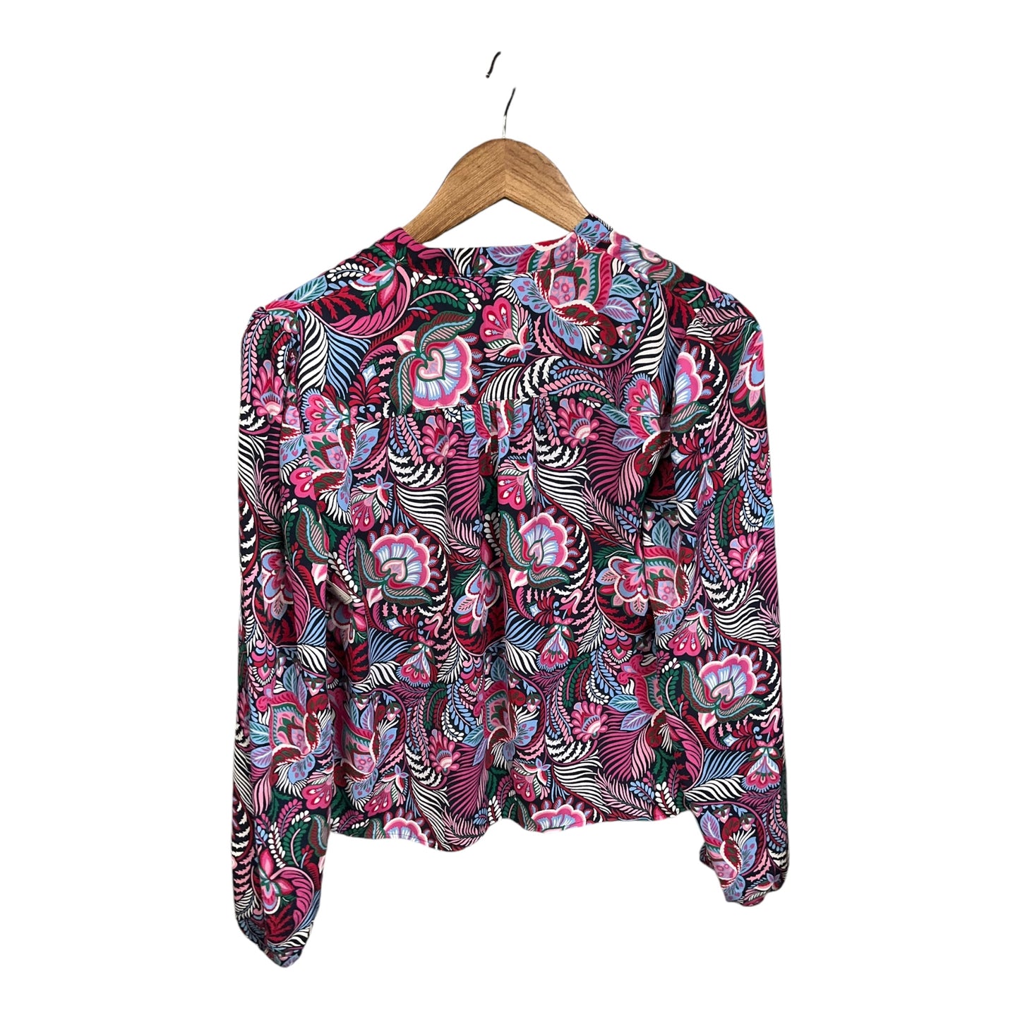 Blouse Long Sleeve By Loft In Floral Print, Size: S