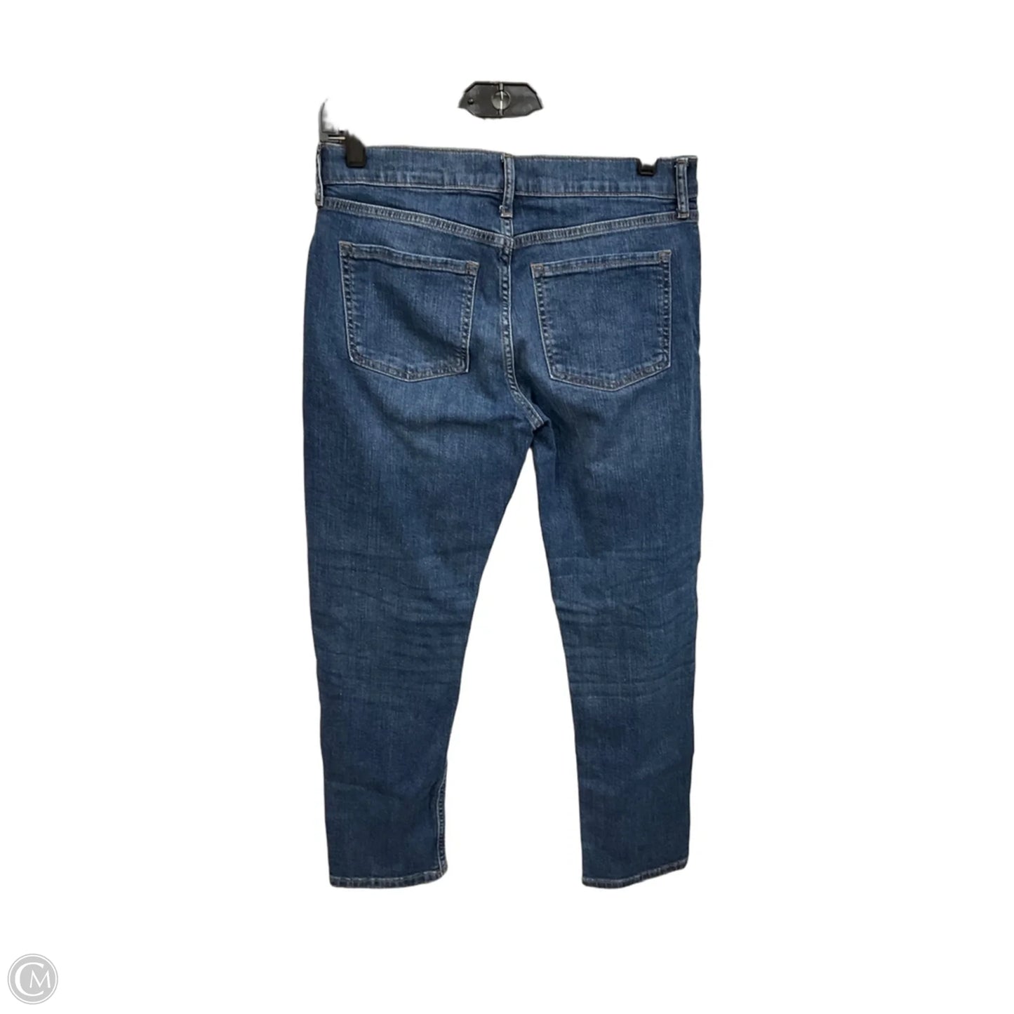 Jeans Straight By Banana Republic In Blue Denim, Size: 4