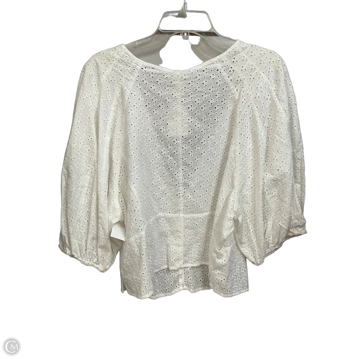 Top Short Sleeve By H&m In White, Size: Xxl