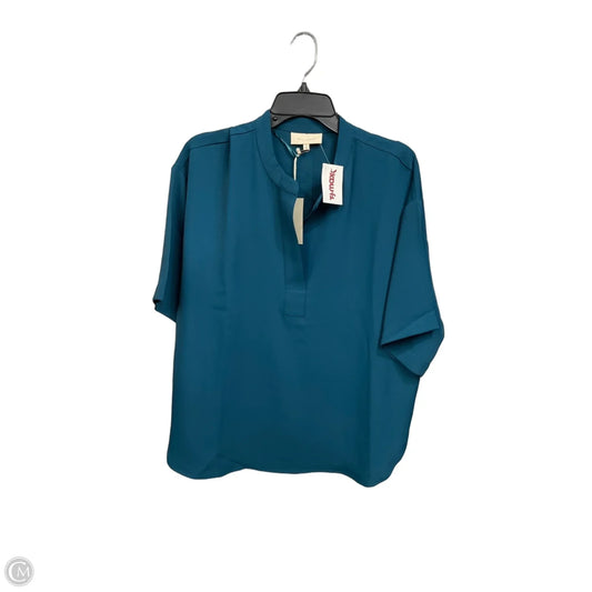 Top Short Sleeve By Melloday In Teal, Size: M