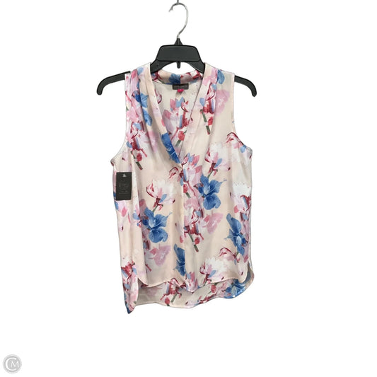Top Sleeveless By Vince Camuto In Floral Print, Size: S
